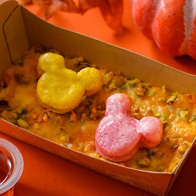 かぼちゃのニョッキグラタン（ナッツ入り）、メイプルソース付き