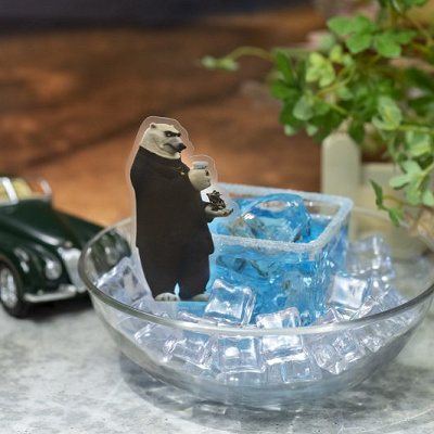 おしおきだっ！？冷たい氷漬けドリンク