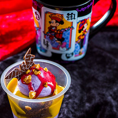 紫イモとパンプキンのカップデザート