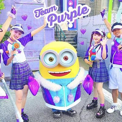 パープル×リンクユニバコーデ