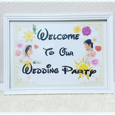 ラプンツェルのウェルカムボード