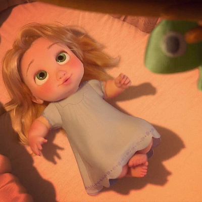 ラプンツェルの金色の髪の毛には、魔法の力がある