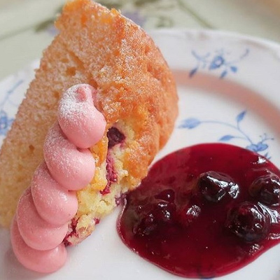 ラズベリーパウンドケーキ