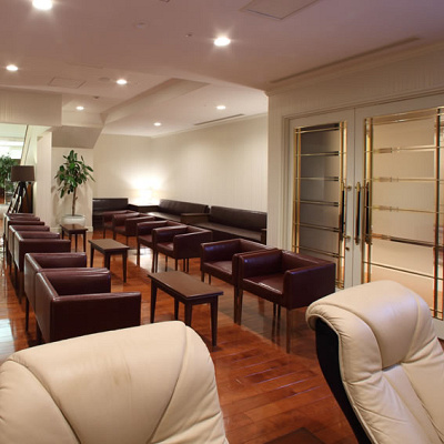 温泉前の休憩エリア