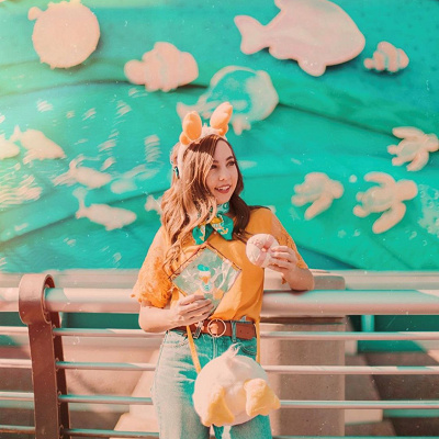 スカーフコーデ