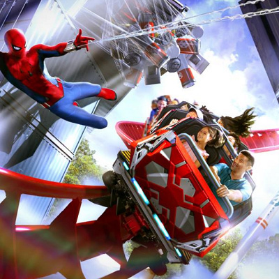 上海ディズニーランドのアトラクション:スパイダーマンの新ジェットコースター