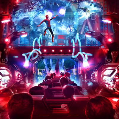 上海ディズニーランドのアトラクション:スパイダーマンの新ジェットコースター