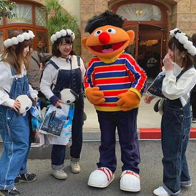 スヌーピーサロペットコーデ