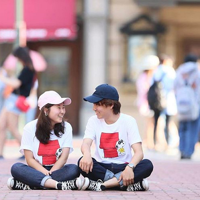 スヌーピーTシャツペアルック