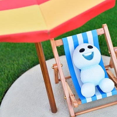 夏を楽しむスノーギース