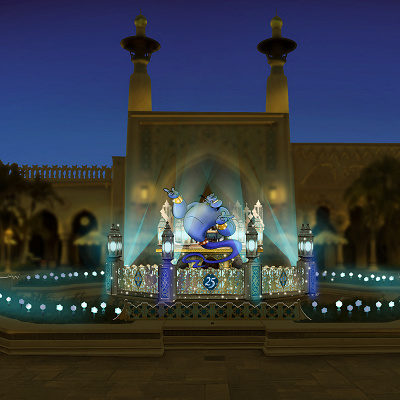 アラビアンコーストのスパークリングジュビリーライトアップ