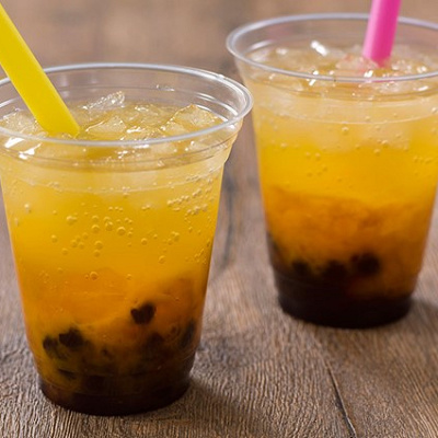 スパークリングタピオカティー（マンゴー）