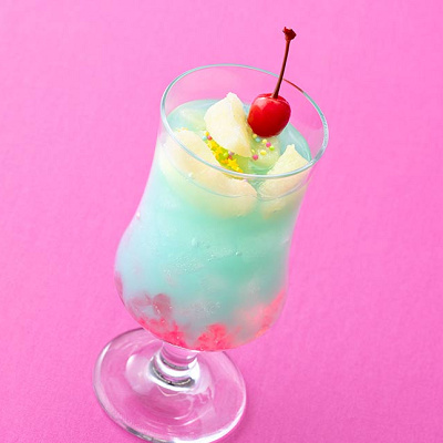 スペシャルドリンク（グレープフルーツ＆ライチー、ピーチゼリー）