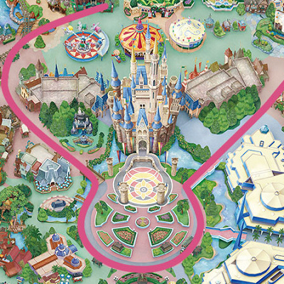 スプーキー“Boo！“パレードのルート