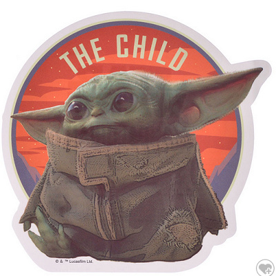 スター・ウォーズ ザ・チャイルド シール・ステッカー ダイカット マンダロリアン