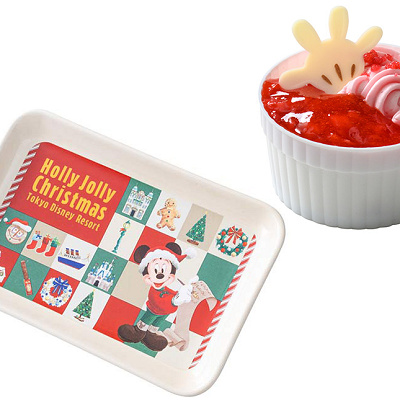 ストロベリーミルクムースケーキ、スーベニアプレート付き