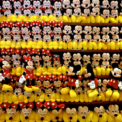 最大限に陳列されたぬいぐるみ