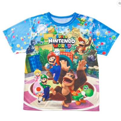 スーパーニンテンドーワールドのTシャツ
