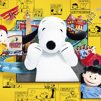 USJ ユニバ限定　スヌーピーPEANUTS ダウンジャケット スヌーピーとグータッチ🤜⋆͛🤛 @universal_studios_japan #usj