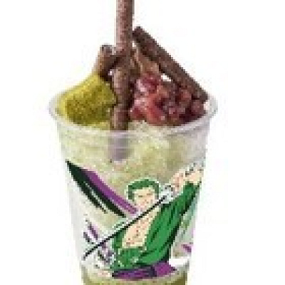 剣士ゾロの抹茶氷 ～小豆&わらび餅～