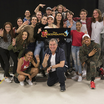 『ディセンダント3』撮影中のキャストたち