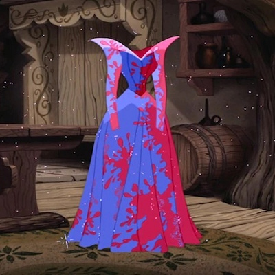 色が変わるドレスは、アニメーターたちが色を決められなかったために誕生