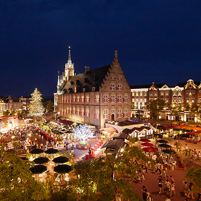 ホテルはテーマパーク内にも