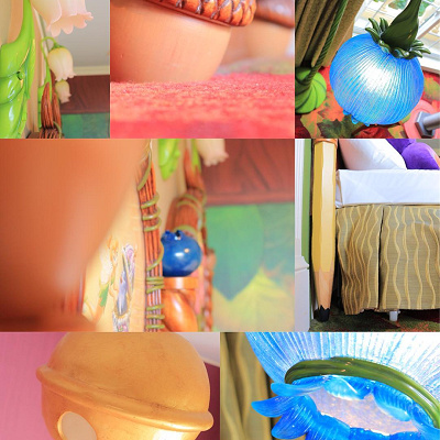 えんぴつがベッドの柱！ピクシーサイズになった気分