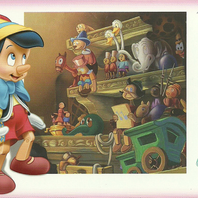 本物の魔法のチケットにはピノキオの絵が