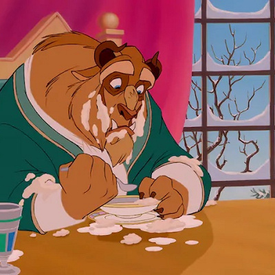 野獣とベルが朝食を食べた部屋
