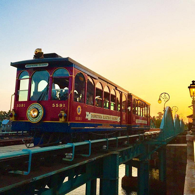 電車から見るシーの景色は格別！