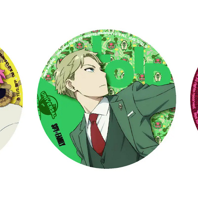 「SPY×FAMILYすぺしゃる1デイ・パス」についてくる缶バッジ