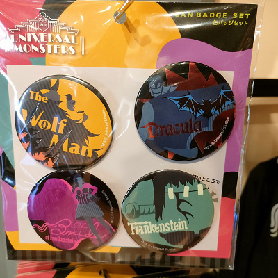 ユニバハロウィン2022グッズ:缶バッジセット