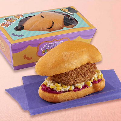 USJ秋フード：ハロウィーン・バーガーセット