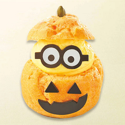 USJ秋フード：ハロウィーン・ミニオン・シュークリーム ～チョコバナナ～