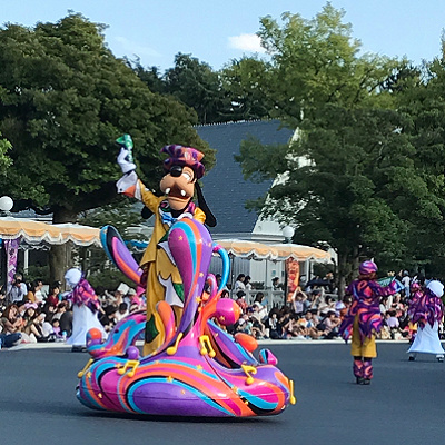 パレードを鑑賞風景