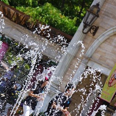 ウォーターフロントパークの噴水