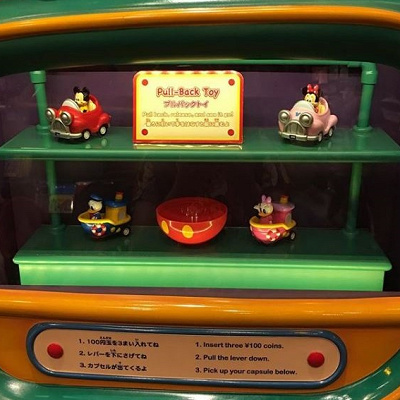 ガチャガチャはパークのどこに？