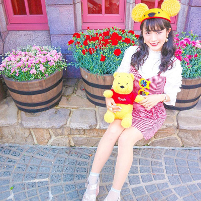 プーさんイヤーハットコーデ