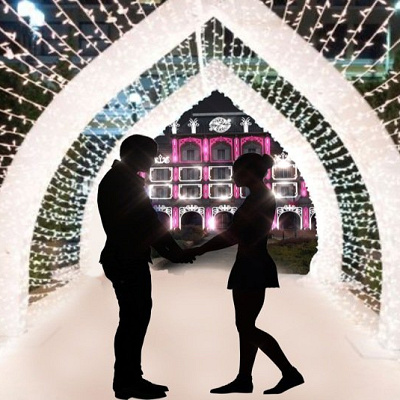 光に包まれたワンダートンネル