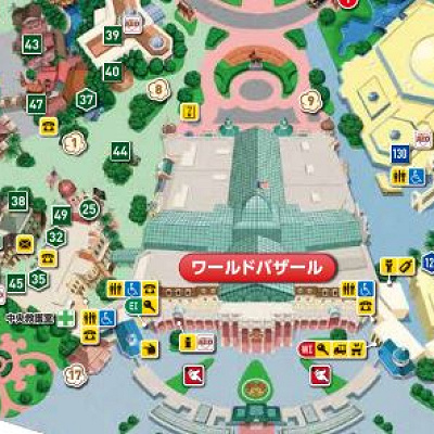 ワールドバザールの地図