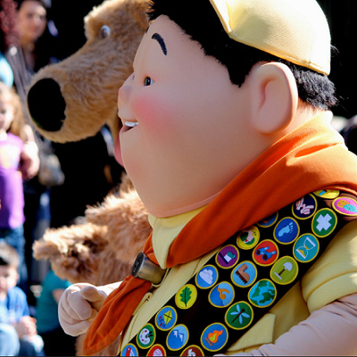 海外ディズニーでは、ラッセルに会えることも。