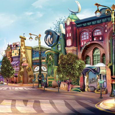 ズートピアランドのコンセプトアート