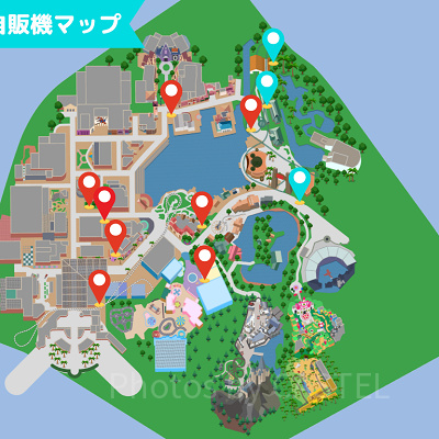 ユニバ自販機マップ
