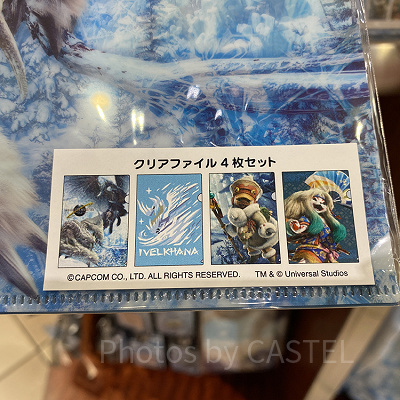 クリアファイルセットは4種類入り