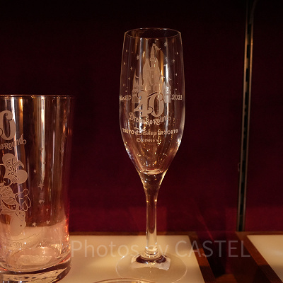 40周年のフルートグラス