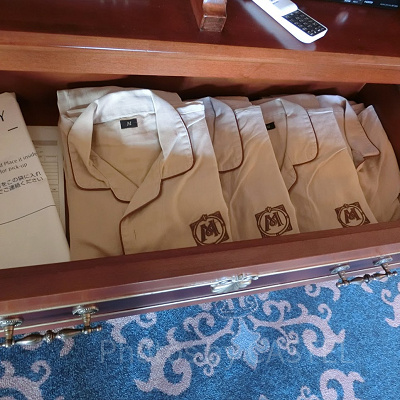 大人の東京ディズニーシー・ホテルミラコスタのパジャマ