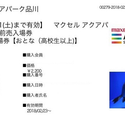 前売入場券(Web販売)