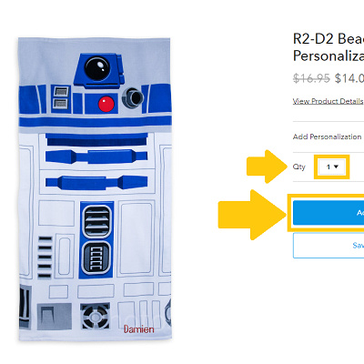 商品を選んだらAdd to Bagをクリックします