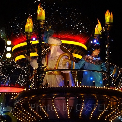 エレクトリカルパレードのアラジンとジャスミン